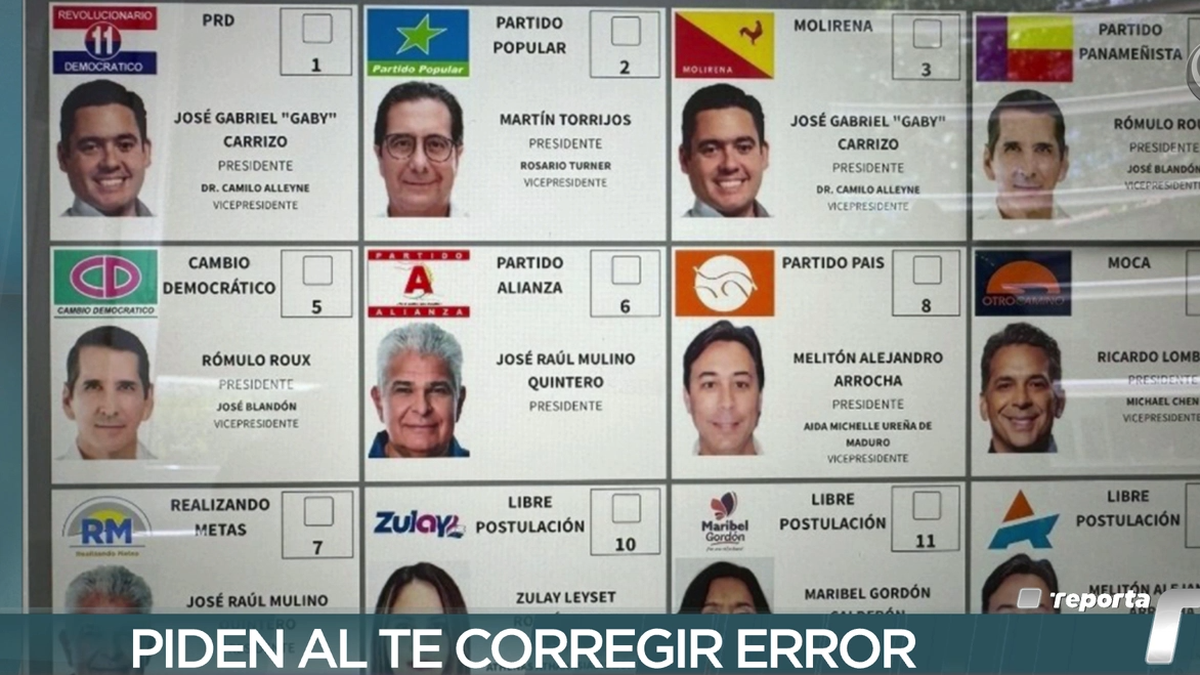 Denuncian error en la papeleta de votación para el cargo de presidente en el voto adelantado por internet.