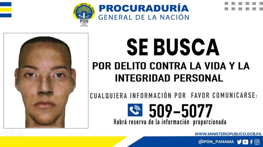 El Ministerio Público busca a este sujeto que se describe en el retrato hablado como un hombre alto