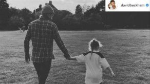 David Beckham ya ha dado a su hija Harper su primera clase de fútbol