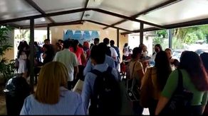 La universidad acordonó el área desde el Auditorio Elsa Estela Real, Facultad de Humanidades, edificio de cuatro plantas&nbsp; y se suspendieron las clases.