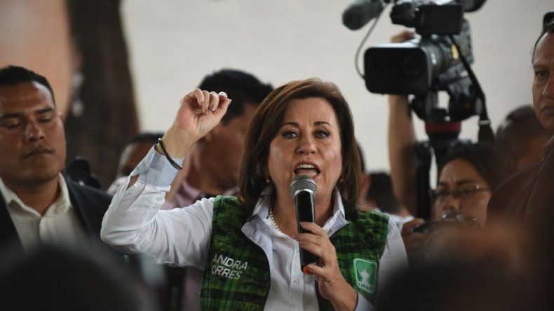 Torres pide a los pobres que despierten y la hagan presidenta de Guatemala