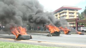 Estudiantes de la UP protestan por recorte a presupuesto