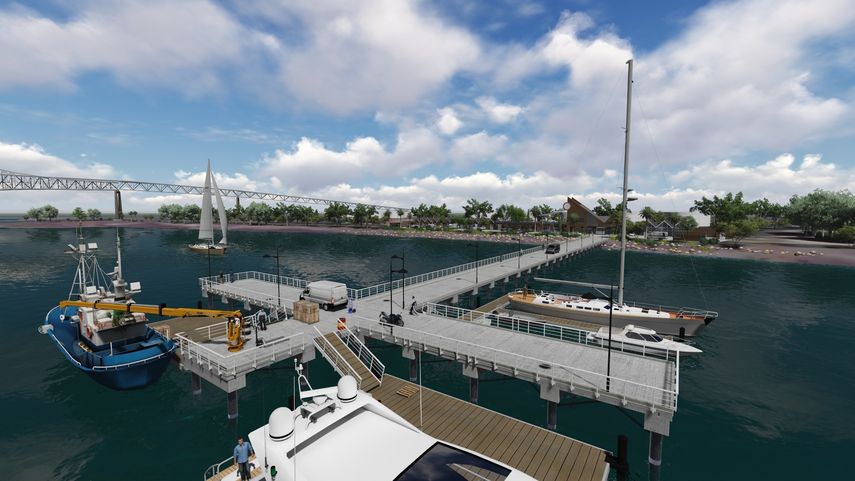 Panamá construye gran muelle multiusos en el Pacífico cerca de frontera con Costa Rica