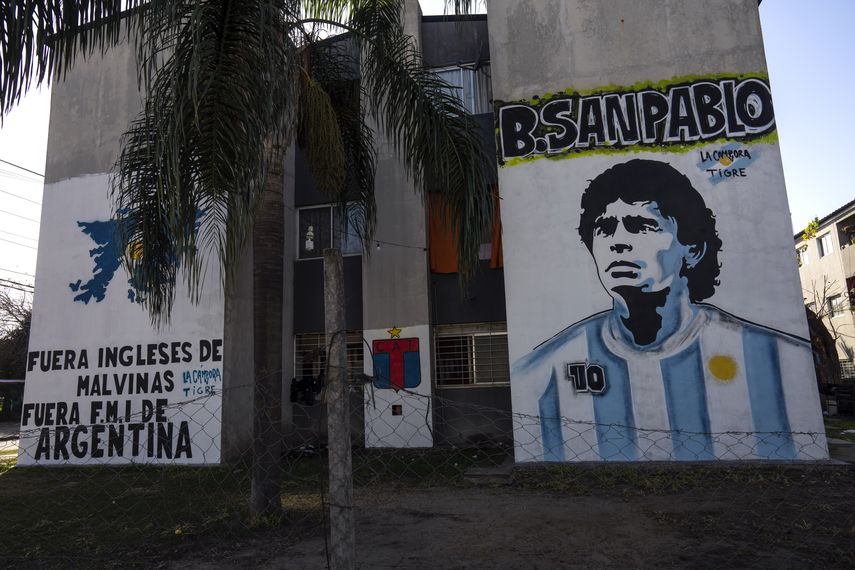 Dibujo de Diego Armando Maradona.