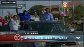 Decenas de simpatizantes PRD junto a Navarro y Solís en caravana