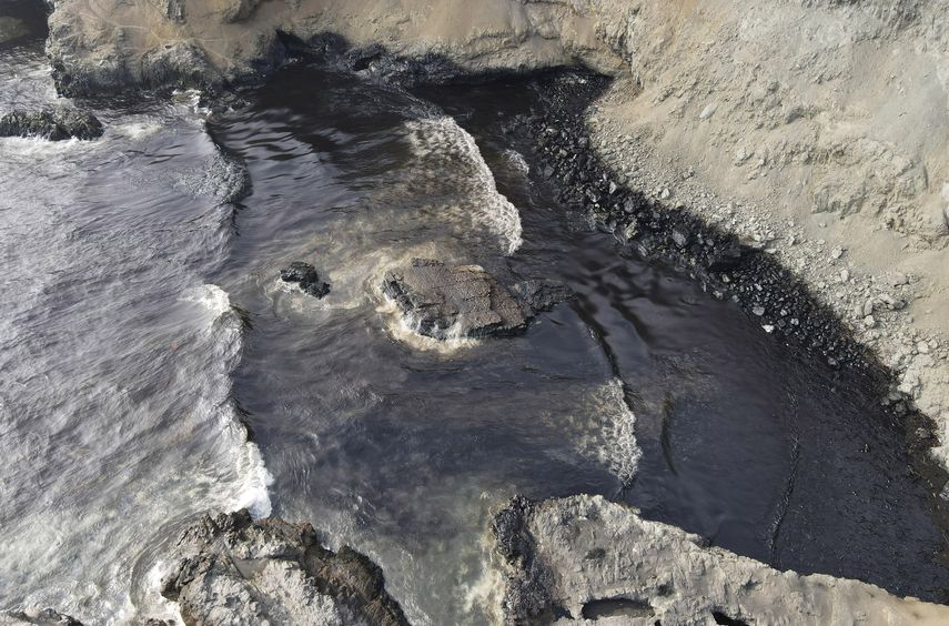 En enero se dio un derrame en el mar de unos 12