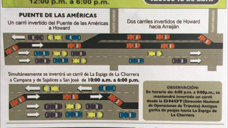 Habrá inversión de carriles hacia el interior del país este Jueves Santo