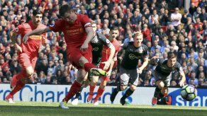 Milner falla penal en empate de Liverpool con Southampton
