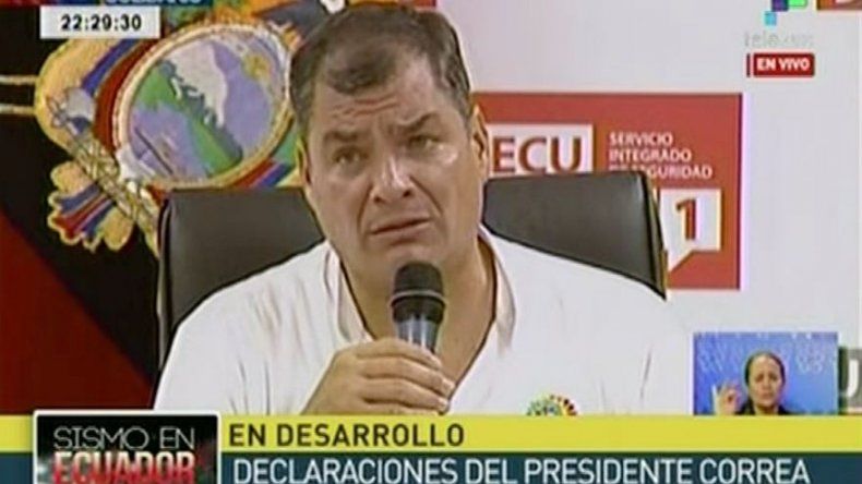 Correa eleva a 272 los muertos por el sismo y dice que hay muchos más
