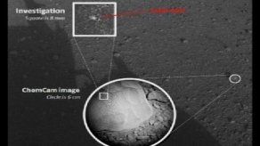 Robot Curiosity utiliza láser para pulverizar una roca en Marte