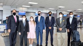 El viceconsejero de Seguridad Nacional de EE. UU., Daleep Singh, fue recibido por miembros de la Embajada estadounidense de Panamá en el aeropuerto de Tocumen.