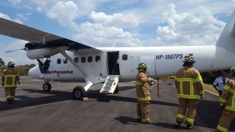 Avión aterriza de emergencia en Veraguas