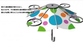 Siempre por la sombra gracias a un dron-sombrilla en Japón