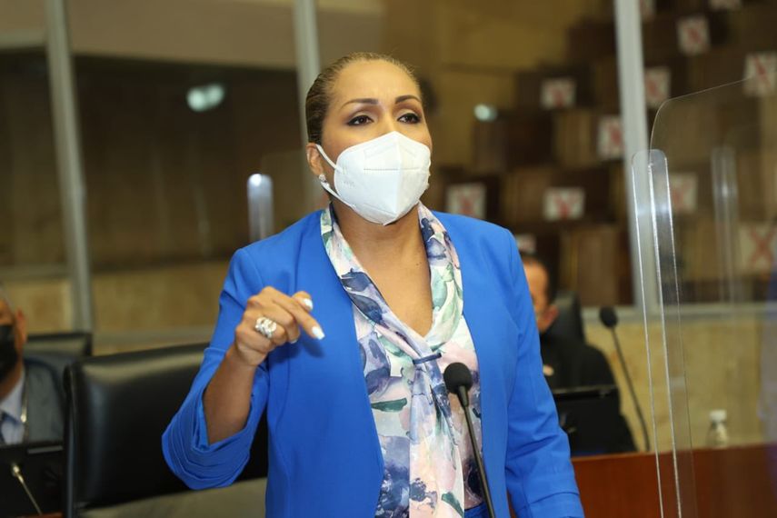 La diputada Yanibel Ábrego﻿ se refiere en el Pleno de la Asamblea Nacional