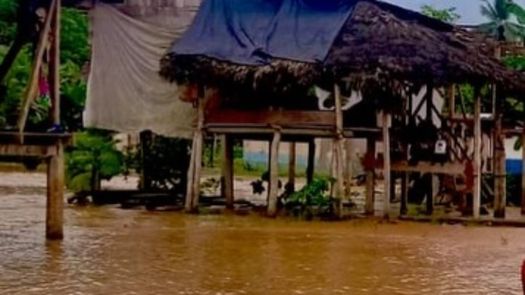 Fuertes lluvias provocan inundaciones en Darién. Fuertes lluvias provocan inundaciones en Darién.