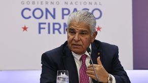 Presidente Mulino durante su primera conferencia de prensa.&nbsp;