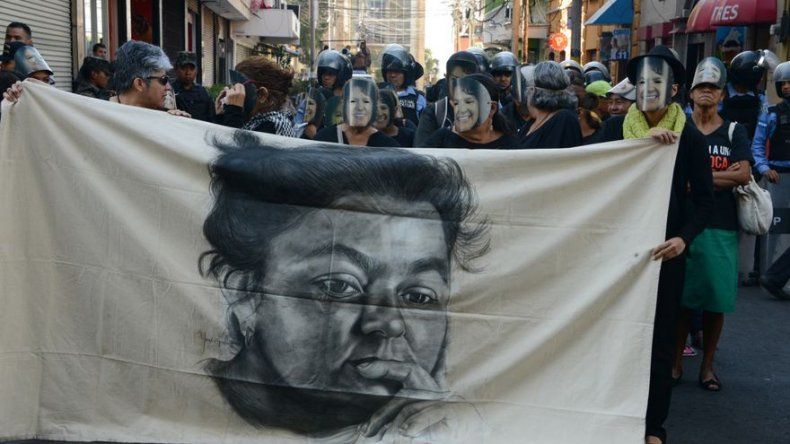 Mujeres protestan contra el machismo y feminicidios en Honduras