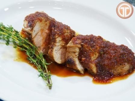 Puerco con romero y ciruelas