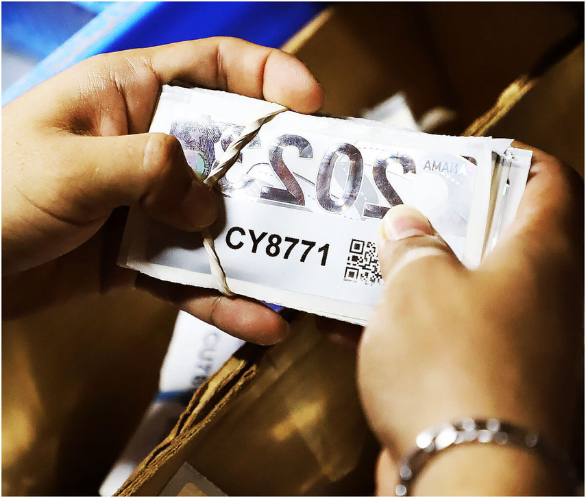 Calcomanías para circulación de automóviles en Panamá