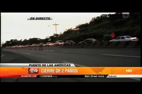 Tránsito afectado por mantenimiento en Puente de Las Américas