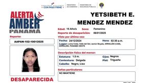 Activan Alerta Amber por desaparición de una menor de 15 años en Arraiján