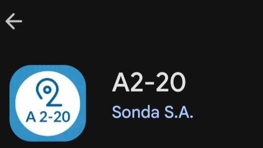 Aplicación A2-20 de SONDA. Aplicación A2-20 de SONDA.