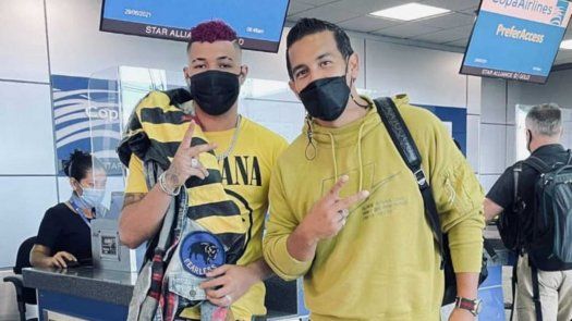 Boza junto con Alberto Gaitán.