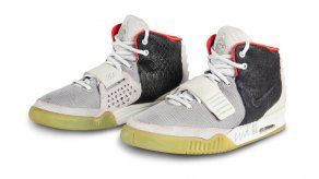 Zapatillas Nike Air Yeezy 1 que llevó el rapero Kanye West.