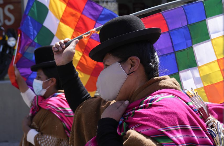 Marcha en Bolivia a favor del actual presidente