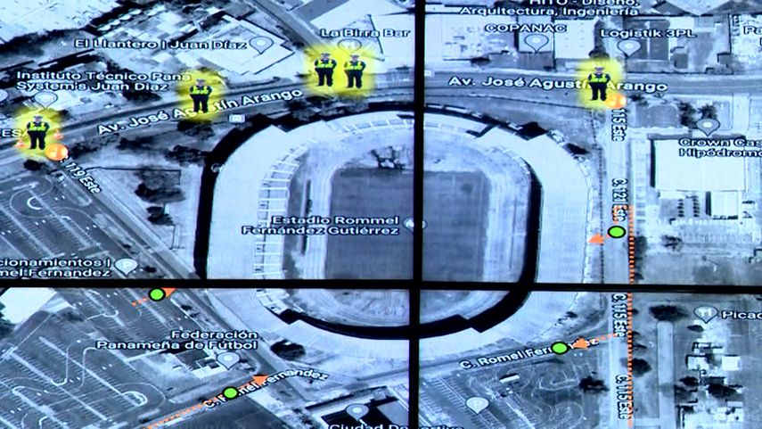 Dispositivo de seguridad para el concierto de Bad Bunny.