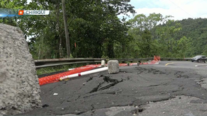 Se hunde carretera Gualaca-Chiriquí Grande en Bocas del Toro.