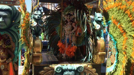 Calle Arriba de Las Tablas en el culeco del Domingo de Carnaval