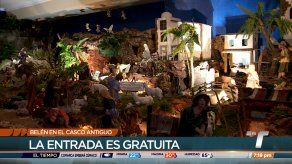 Un nacimiento gigante puede ser apreciado en el Casco Antiguo