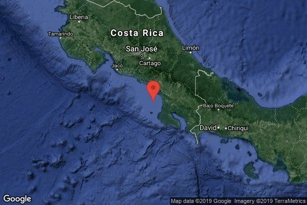 Temblor de magnitud 5,4 sacude el sur de Costa Rica sin causar daños