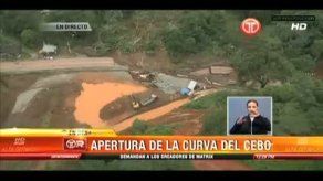 Habilitan paso vehicular para transporte colectivo en la Curva del Cebo