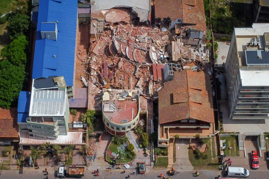 Derrumbe de un edificio en Argentina