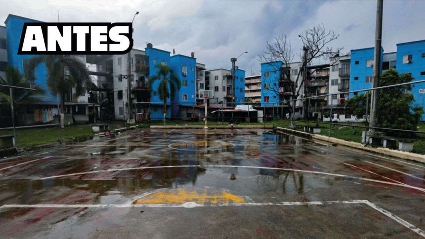 Empresa rescata cancha comunitaria en Curundú