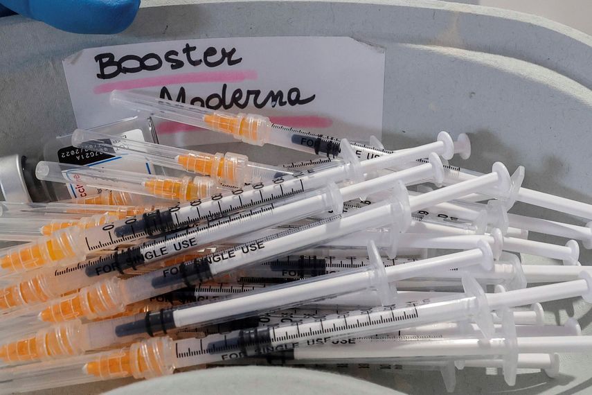 Vacunas anticovid de Moderna.