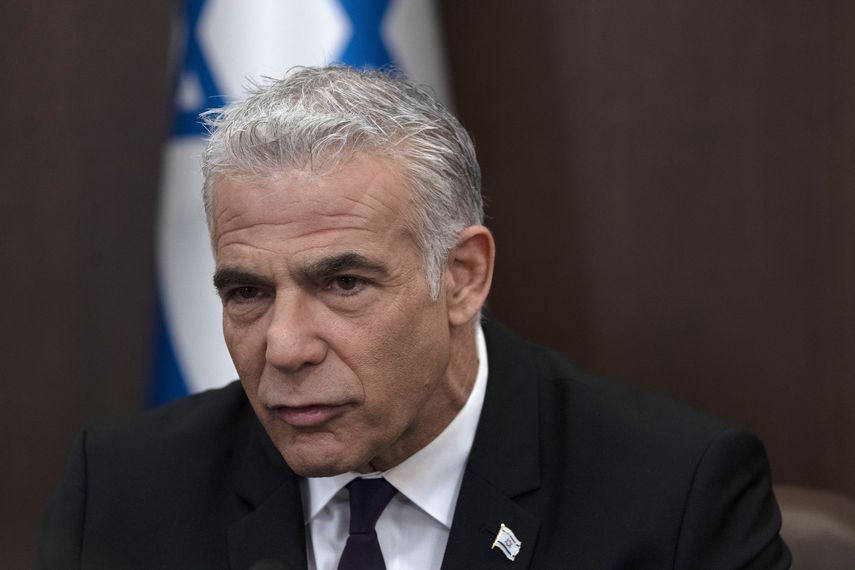 El primer ministro de Israel Yair Lapid.