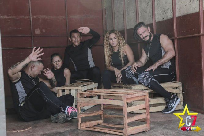 Backstage del determination race de C7VIP