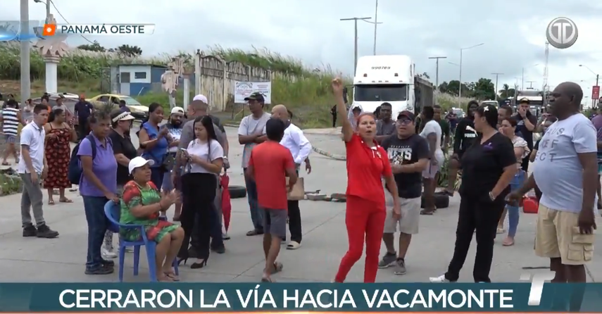 Protesta en Vacamonte termina en enfrentamientos con la Policía Nacional