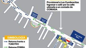 La calle ubicada a un costado de Comosa: será habilitada para ingresar y salir de la barriada Las Cumbrecitas.
