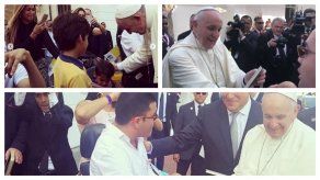 Papa Francisco bendice a nietos de Roberto Durán y a Juanpi Dolande Papa Francisco bendice a nietos de Roberto Durán y a Juanpi Dolande