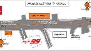 Anuncian cierre parcial en la Avenida José Agustín Arango a partir del viernes 31