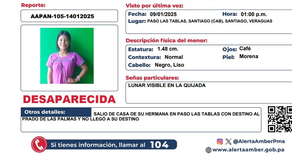 Alerta Amber es activada por la búsqueda de Argelis Carpintero en Veraguas