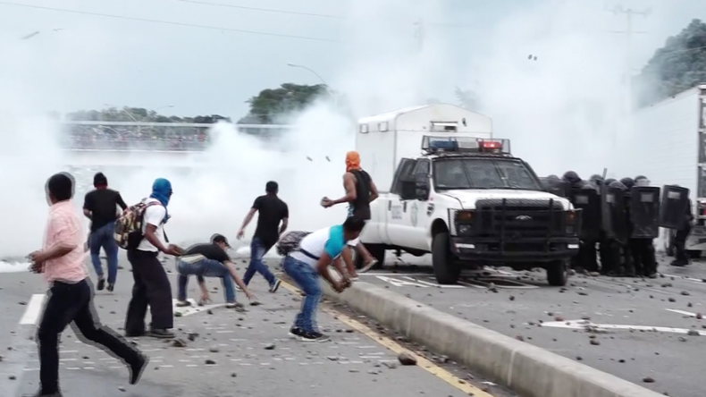 Reabren vía en Chiriquí tras varias horas de protesta y disturbios
