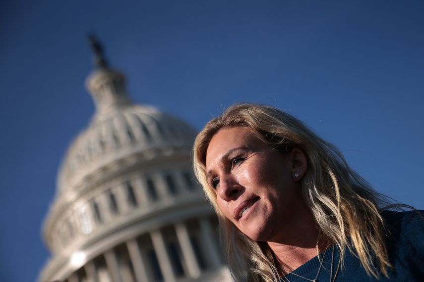 La congresista republicana estadounidense Marjorie Taylor Greene.