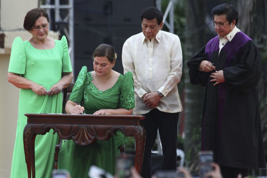 Sara Duterte prestó juramento en Davao