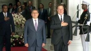 Presidente Varela recibe a su homólogo hondureño