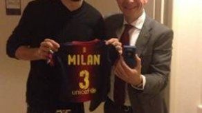 Milan Piqué Mebarak ya tiene su camiseta del Barcelona
